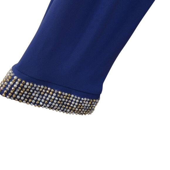 (NWT) Antthony: Embellished Pullover Poncho Top, Size 2X, Cobalt Blue - Picture 6 of 9